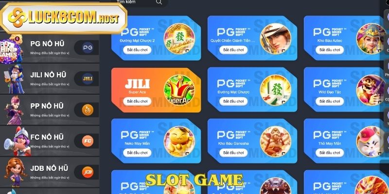 Slot Game có đầy đủ những chủ đề hot nhất 2025